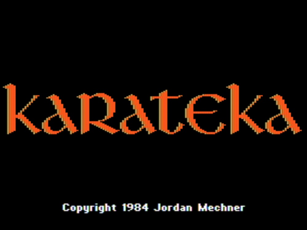 Title Screen of Karateka for Apple II